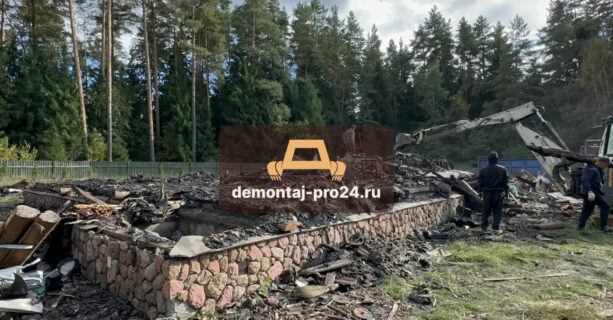 Демонтаж дома в поселке Молоково недорого и быстро